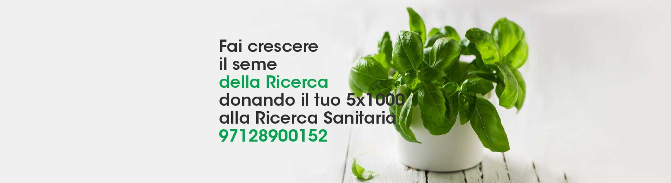 Fai crescere la Ricerca, dona il tuo 5x1000